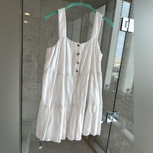 White mini gauze dress